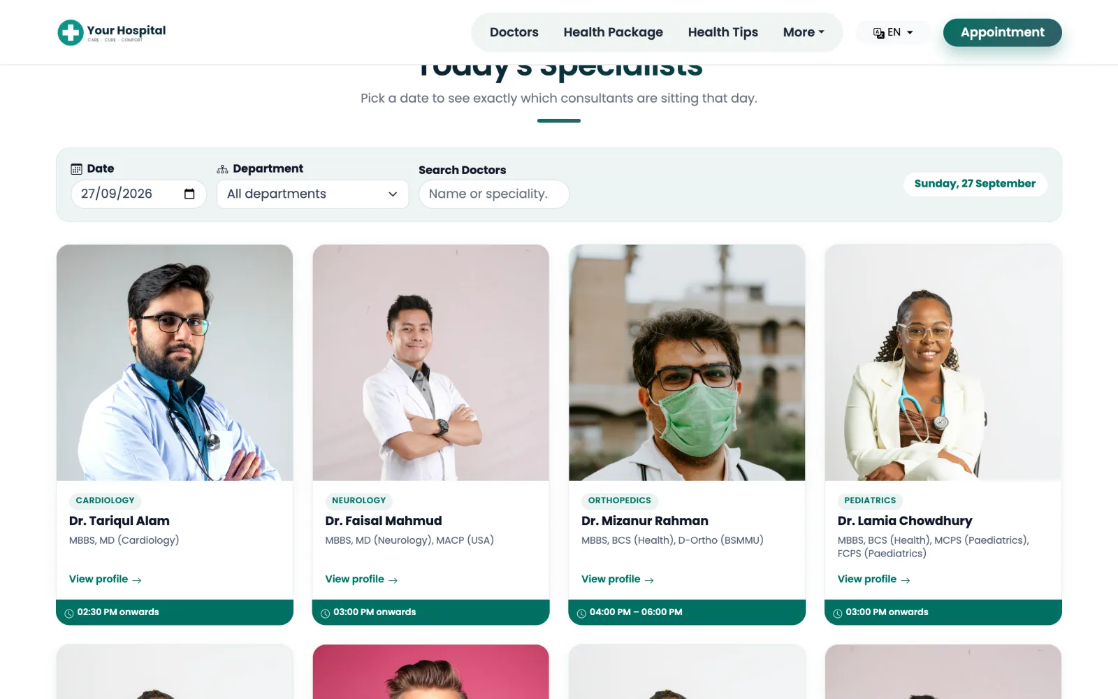 Hospitalix Hospital Website & Management System